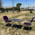 دو نفره صندلی مسافرتی تاشو مدل سوپرvip+و میز تاشو استراکچر درجه یک