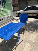 ست دو نفره صندلی مسافرتی تاشو مدل سوپرvip پلاس پارچه طرحدار و میز تاشو استراکچر درجه یک - Image 2
